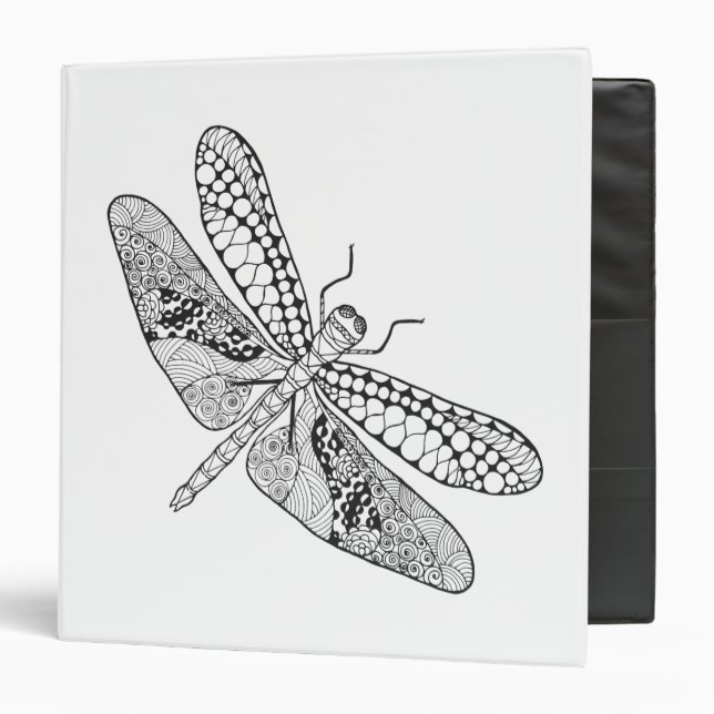 Dragonfly Zendoodle Binder (Front/Inside)