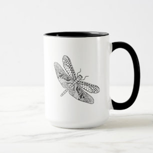 Dragonfly Zendoodle Mug