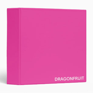 Dragonfruit pink colour name binder