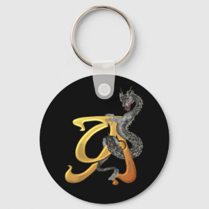 Dragonlore Initial A Keychain