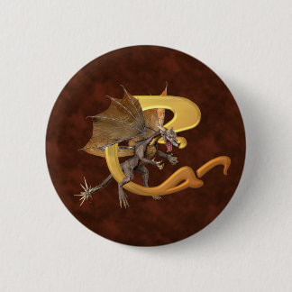 Dragonlore Initial C 2 Inch Round Button
