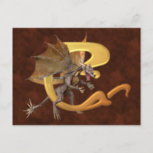 Dragonlore Initial C Postcard