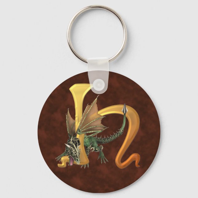 Dragonlore Initial H Keychain (Front)