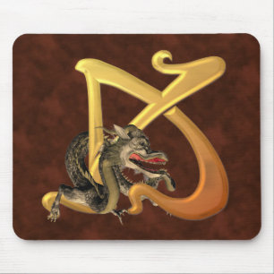 Dragonlore Initial K Mouse Pad