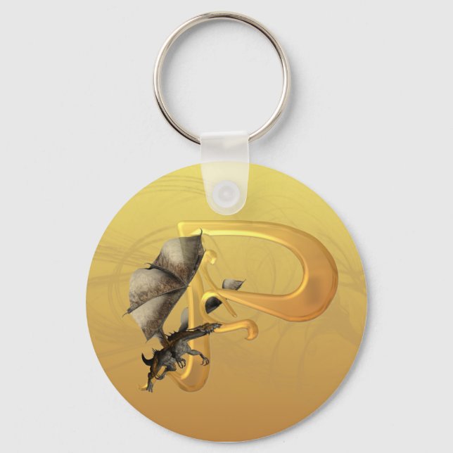 Dragonlore Initial P Keychain (Front)