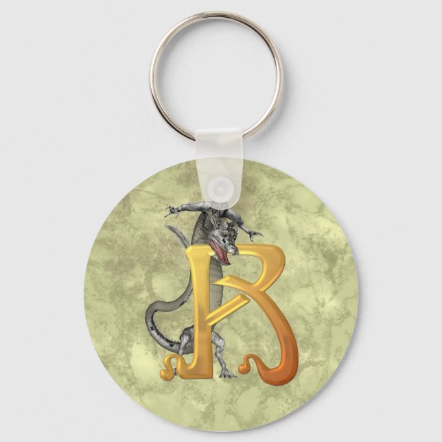 Dragonlore Initial R Keychain (Front)