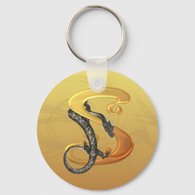 Dragonlore Initial S Keychain (Front)