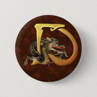 Dragonlore Initials D 2 Inch Round Button