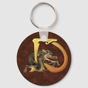 Dragonlore Initials D Keychain