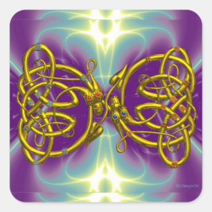 DRAGONLOVE SQUARE STICKER