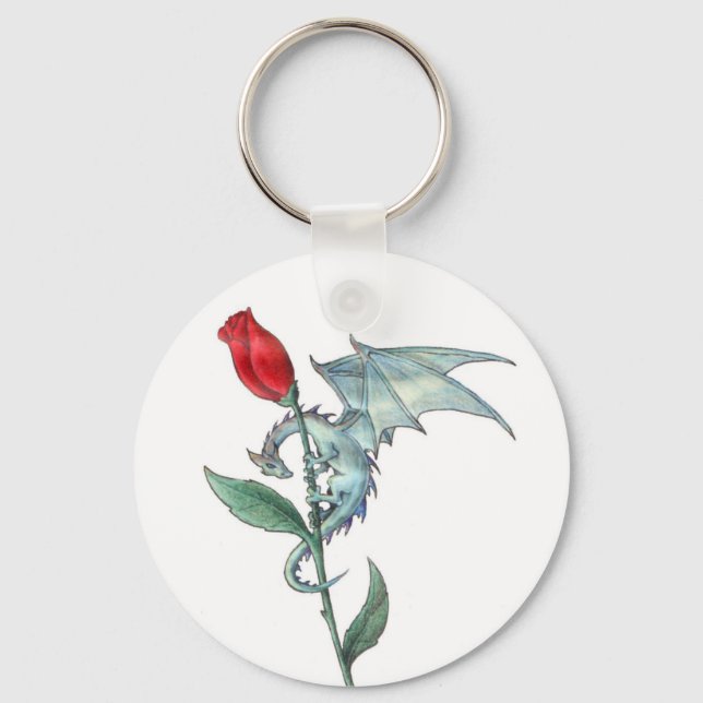 Dragonrose Keychain (Front)