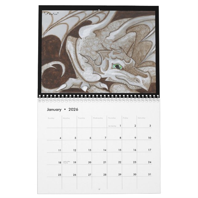 Dragons 2011 imaginaire calendrier de la peinture 