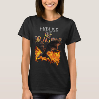 Dragons and Fire Cool Fantasy T-Shirt