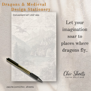 Dragons and Medieval-Influenced Design Stationery