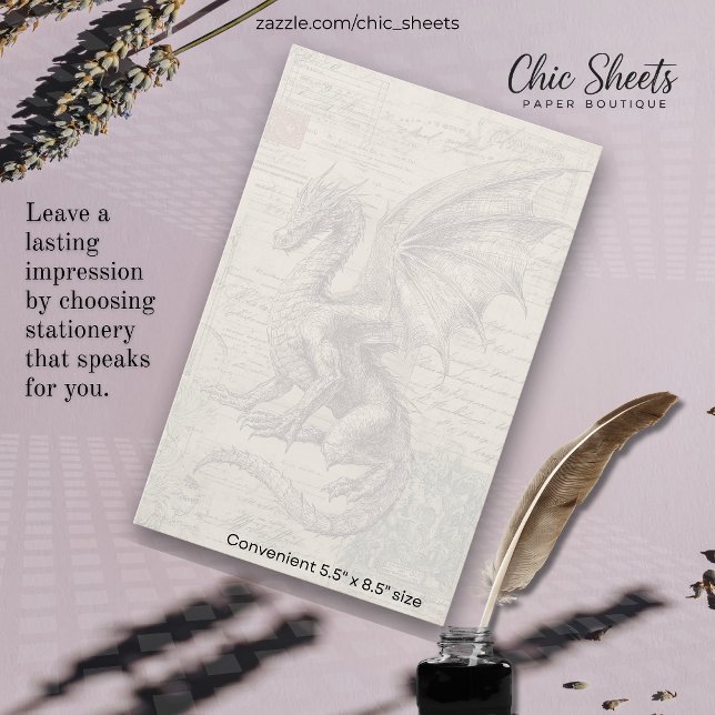 Dragons and Medieval-Influenced Design  Stationery (Creator Uploaded)