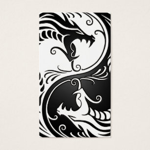 Dragons blancs et noirs de Yin Yang