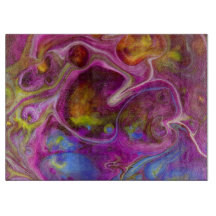 Dragon's Blood Glass Cutting Board