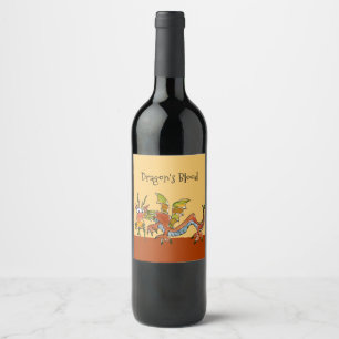 Dragon's Blood Wine Label