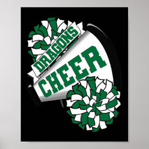 Dragons Cheer Ck To School Cheerleading Spirit G Poster