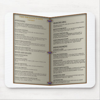 Dragon's Den Tavern Menu Mouse Pad