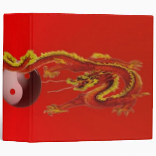 Dragons du feu avec le classeur de Yin-Yang Avery