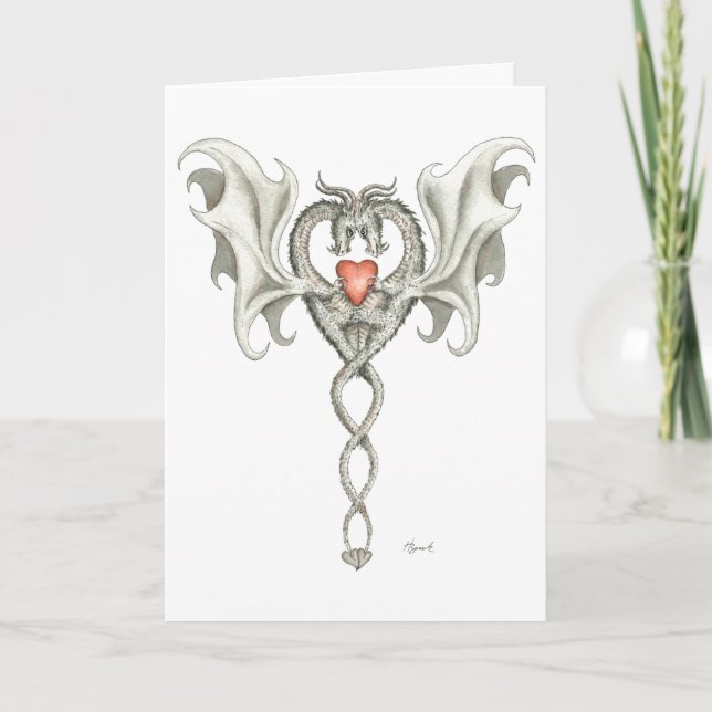 Dragons en amour - Carte de voeux (Devant)