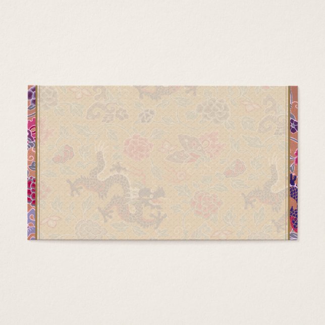 Dragons et fleurs (Devant)