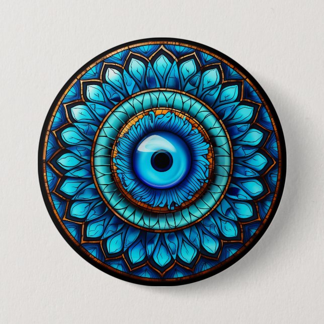 Dragon's Eye 3 Inch Round Button (Front)