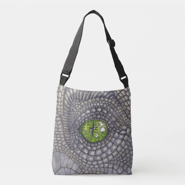 Dragon's Eye drawn with black felt tip pens Crossbody Bag (Front)