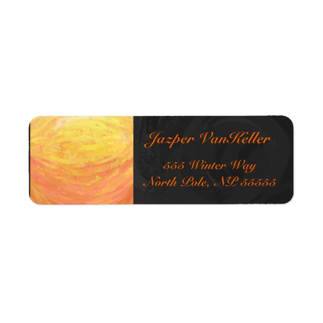 Dragons Eye Orange and Black Monogram (Front)