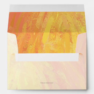 Dragons Eye Orange and Black Monogram Envelope