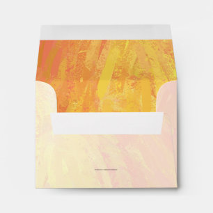 Dragons Eye Orange and Black Monogram Envelope