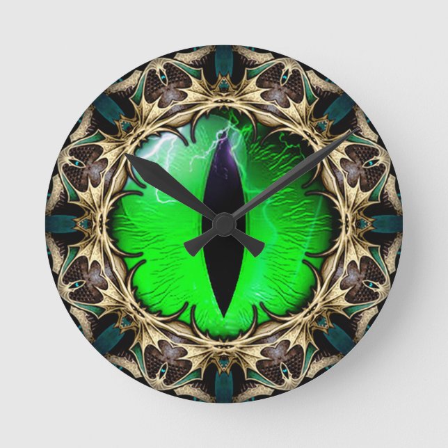 Dragon's Eye Round Clock (Front)