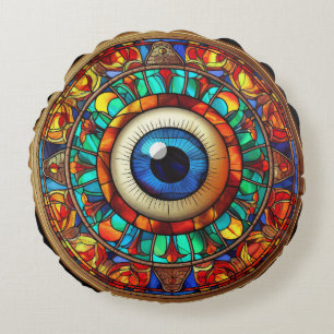Dragon's Eye Round Pillow
