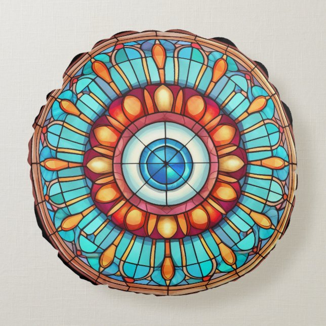 Dragon's Eye Round Pillow (Front)