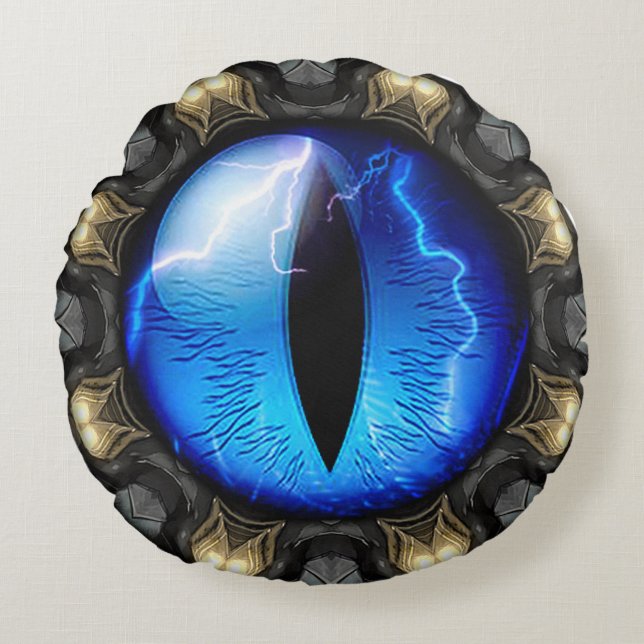 Dragon's Eye Round Pillow (Front)