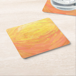 Dragons Eye Square Paper Coaster