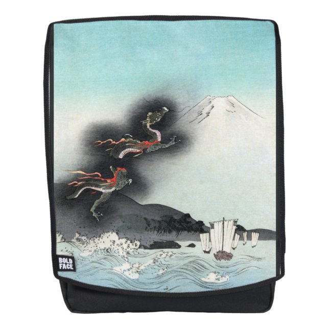 Dragon's Fury Sea Battle for Mount Fuji, Japan Backpack (Front)