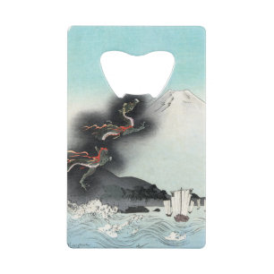 Dragon's Fury Sea Battle for Mount Fuji, Japan Credit Card Bottle Opener