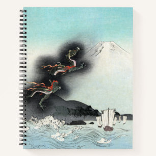 Dragon's Fury Sea Battle for Mount Fuji, Japan Notebook