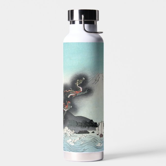 Dragon's Fury Sea Battle for Mount Fuji, Japan Water Bottle (Left)