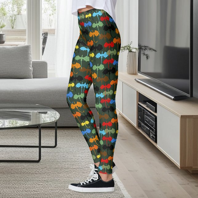 Dragons Green Flight Fantasy Leggings (Creator Uploaded)