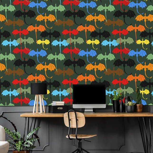 Dragons Green Flight Fantasy Wallpaper (Creator Uploaded)