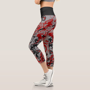 Chinese Dragon Youth Leggings  Clothes for women, Outfits with leggings,  Orange leggings