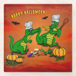 Dragons - Happy Halloween ! Today I will cook Glass Coaster