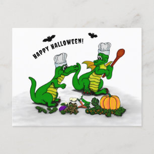 Dragons - Happy Halloween ! Today I will cook Holiday Postcard