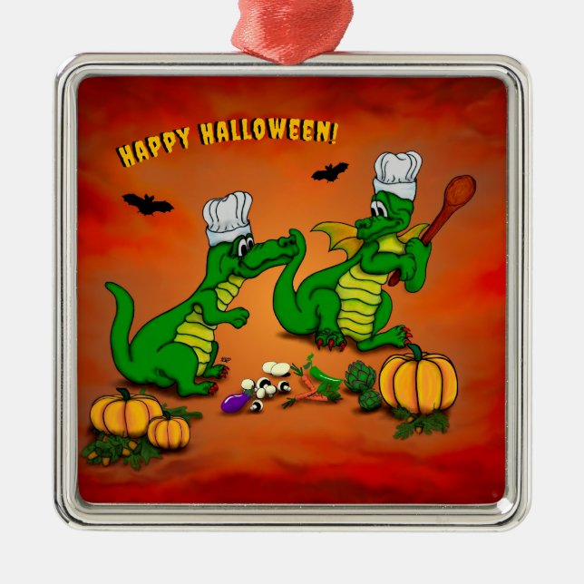 Dragons - Happy Halloween ! Today I will cook Metal Ornament (Front)