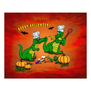 Dragons - Happy Halloween ! Today I will cook Photo Print