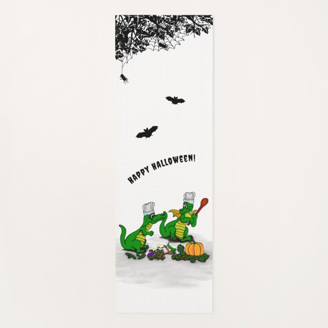 Dragons - Happy Halloween ! Today I will cook Yoga Mat (Front)
