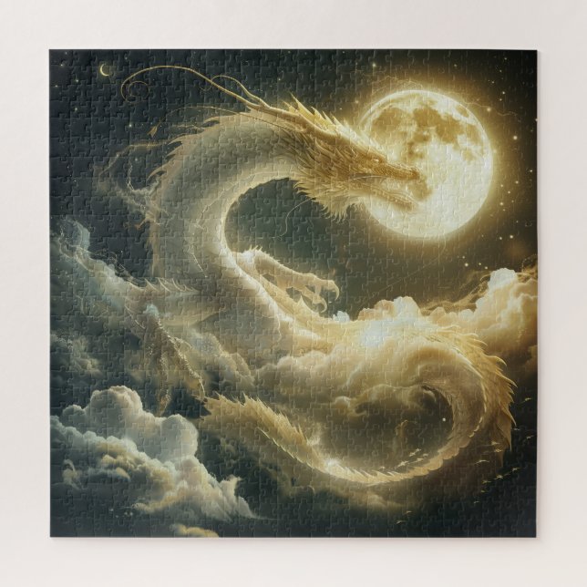 Dragons in The Sky Puzzle (Vertical)